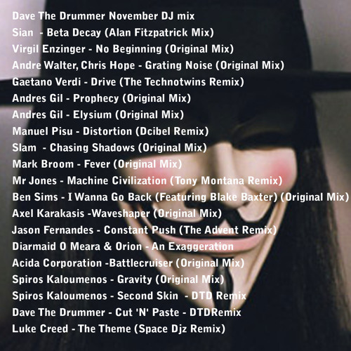 Dave The Drummer - November mix