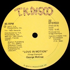 George McCrae ''Love In Motion'' (Special Mix For DJs Only) Demo INA-0013-HG