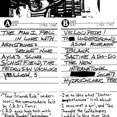 The CRDHFC Soundtrack: 12 Hydrochloric Pee - Chris Rutzen's Dad's Handwriting