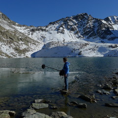 Ice is melting and crisping at the surface of the lake…