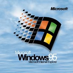 Windows 95 startup chime (stretched 100x)