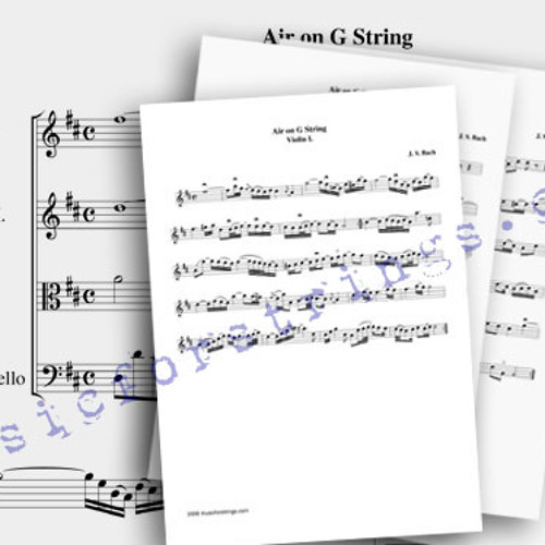 Bach Air on a g string for string quartet