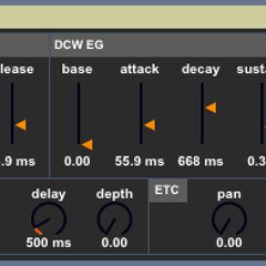 kasio synth - saw pad