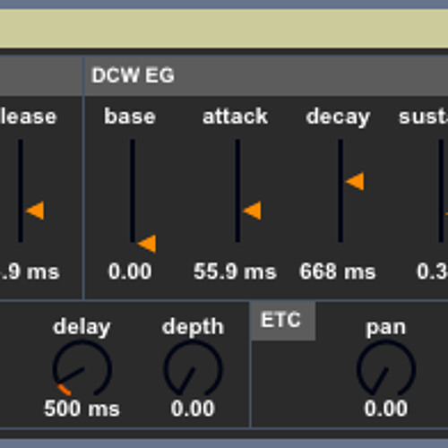 kasio synth - saw pad