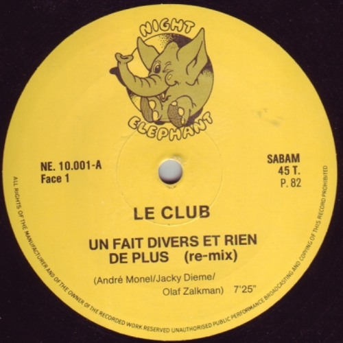 Le Club - Un Fait Divers Et Rien De Plus