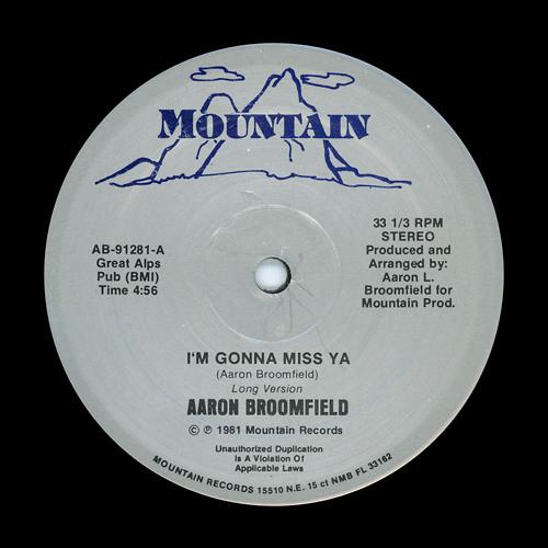 Aaron Broomfield - I'm Gonna Miss Ya