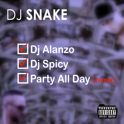 DJ SNAKE - PARTY ALL DAY ( SPICY & ALANZO REMIX )