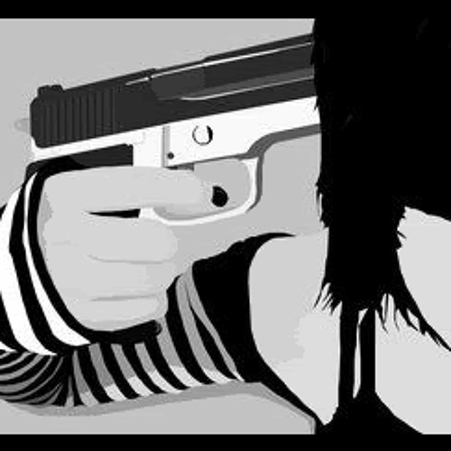 Пистолет у виска рисунок