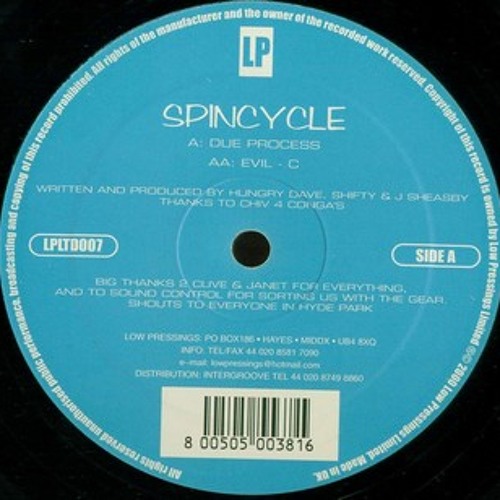 "Due Process" - Spincycle & Jim Sheasby (2000, Low Pressings Limited LPLTD007)