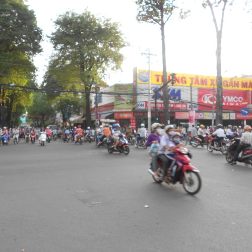 Vietnam.Ho Chi Minh City "quiet" street.