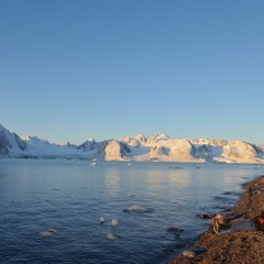 stereo recording iceberg fragments from shoreline