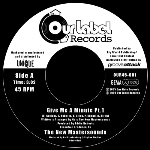 Stream The New Mastersounds Give Me A Minute (Part 1) Snippet by