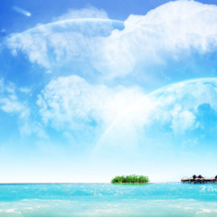 A town with an ocean view