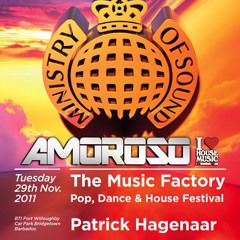 DJ Amoroso LIVE from Barbados! The Music Factory Festival / Ministry Of Sound World Tour 2011