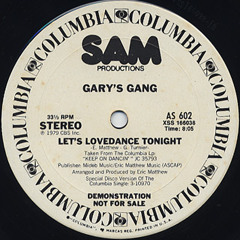 Let's Lovedance Tonight/Gary's Gang - Lovedancing Dubb