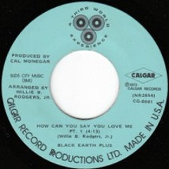 Black Earth Plus How Can You Say You Love Me