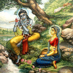 Hare Krsna mahamantra during mangala arati @ ISKCON retreat, Govardhan, Uttar Pradesh, India