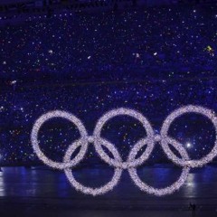 Beijing 2008 Opening Ceremony The Olympic rings (Dreams rings)