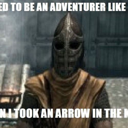 Arrow + Knee = Adventure Over