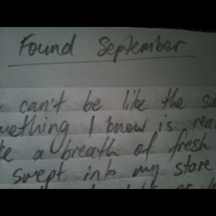 'Found September' (piano version)