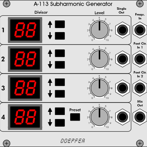 Doepfer Trautonium Subharmonic Generator Demo
