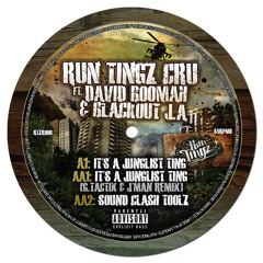 RTZR006A - Run Tingz Cru ft-1. David Boomah & Blackout J.A - It's a Junglist Ting (Original) - CLIP