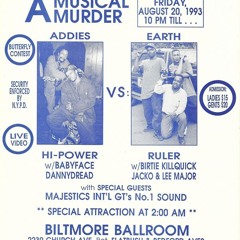 THE KILLING OF EARTHRULER @ THE FAMOUS BILTMORE BALLROOM BROOKLYN NEWYORK 1993