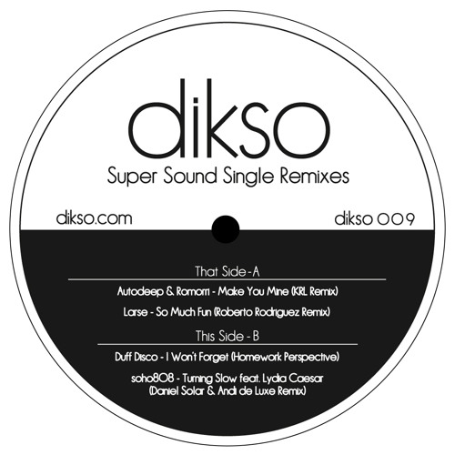DIKSO009 B2 - soho808 - Turning Slow feat. Lydia Caesar (Daniel Solar & Andi de Luxe Remix)
