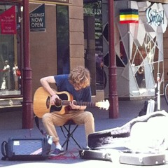 Busker - Lukas Jury Guitar - check him out! at Pitt Street Mall