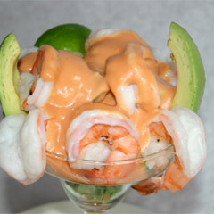 Aguacate con cockteil