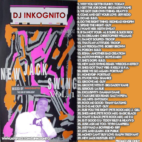 Stream New Jack Swing Mix by DJ Inkognito | Listen online for free on  SoundCloud