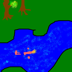 Floating down the river