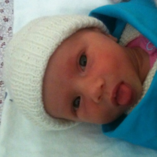 Indie has the hiccups. Cute alert!