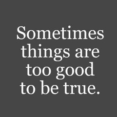 Too Good To Be True - (Original)