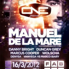 ONE presents MANUEL DE LA MARE @ FABRIC (16.3.2012)
