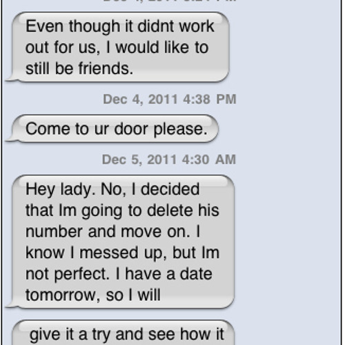 This Is What Crazy Looks Like Via Text Messaging...