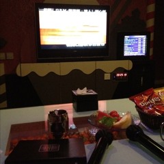 Recording at karaoke box (HK), with people talking about a friend in japan