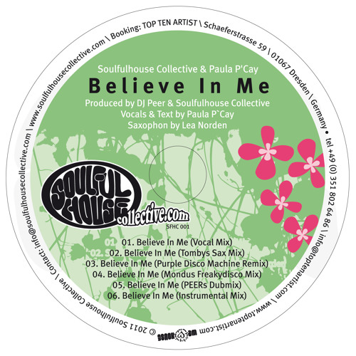 Soulfulhouse Collective feat. Paula P Cay - Believe In Me (Tomby ft. Lea Norden Sax Mix)