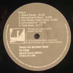Thomas Leer & Robert Rental - Day Breaks, Night Heals (45 rpm) - (Z.Max)