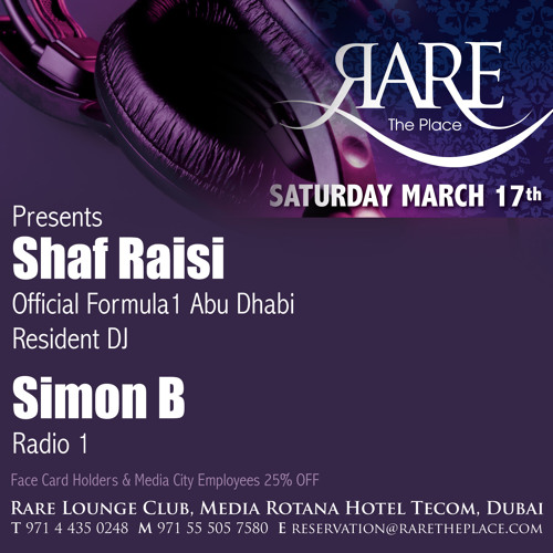 Stream Simon B Radio 1 Shout Out - Rare party with Shaf Raisi & Simon B by  Shaf Raisi | Listen online for free on SoundCloud