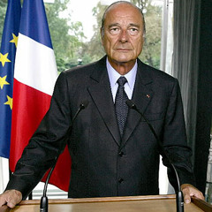 Jacques Chirac-Dans les couloirs