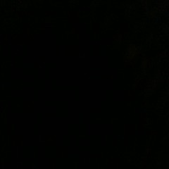 Pitch black, on my back in bed.