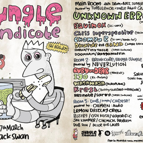 Raggamuffin@Jungle Syndicate 3rd Birthday@The Black Swan 17/03/2012