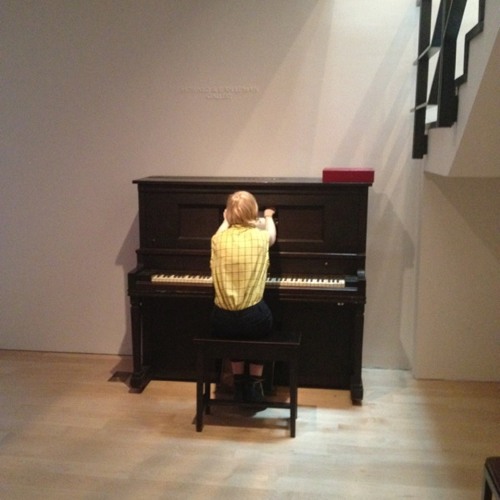 Lucy Raven - Dance Yrself Clean (LCD Soundsystem) on player piano at Whitney Museum of American Art