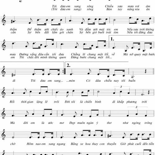 Tôi đưa em sang sông-Khánh Ly