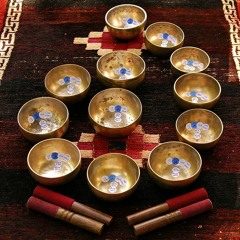 Tibetan Singing Bowls: Antique 7-pc Cup Set . . . from Bodhisattva