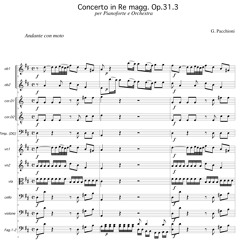 Concerto in Re magg. per Pianoforte e Orchestra op.31.3 (1/3)