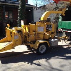 Gas brush chipper working sound effect, D50