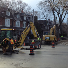 Jackhammer working sound effect, narrow POV, D50