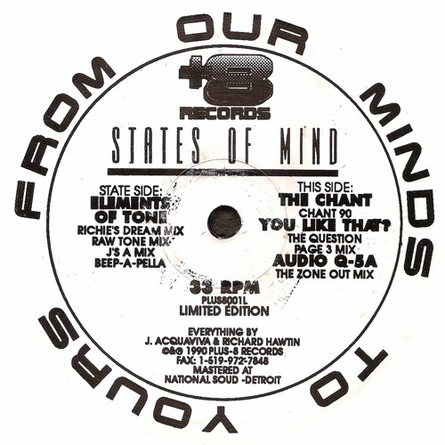 States Of Mind: Elements of Tone (J's A Mix) (1990) PLUS8001